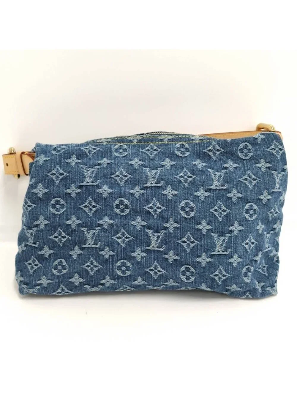 Louis Vuitton Buggy PM Handbag Monogram Denim Blue
